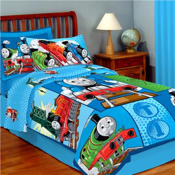 Thomas The Tank Track Star Bedding Twin Sheet Set