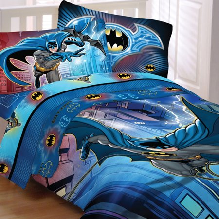 Batman Bedding for Kids-Lightning Night
