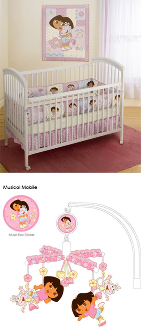 Dora BeBe Infant Bedding Musical Mobile