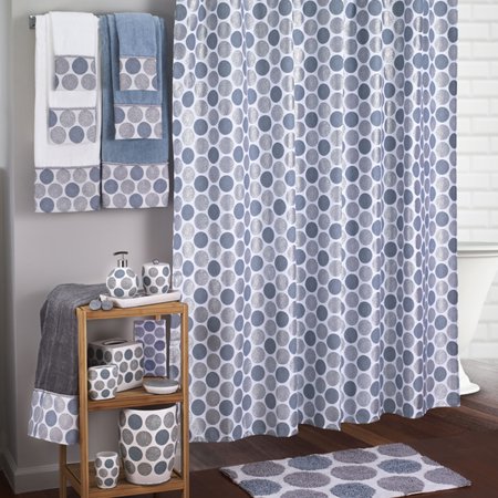 Dotted Circles Shower Curtain & Bath Collection By Avanti Linens