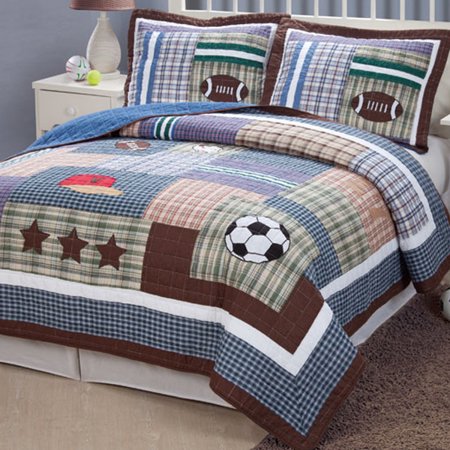 Field Sports Quilt Set for Boys