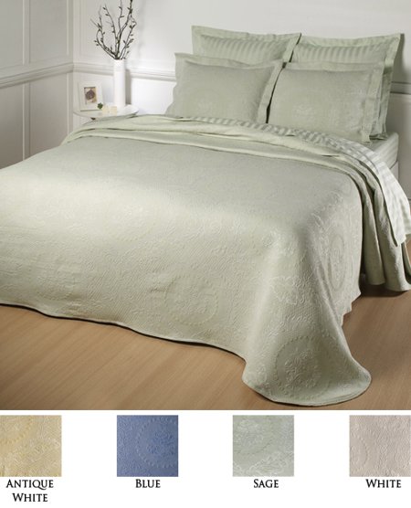 Kensington Rose Matelasse Bedspread