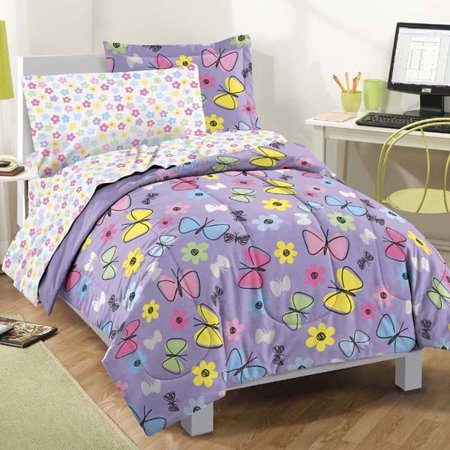 Sweet Butterfly Mini Bed In A Bag-Twin