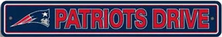 New England Patriots Street Sign