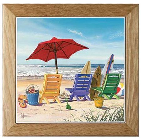 BEACHY KEEN Framed Trivet