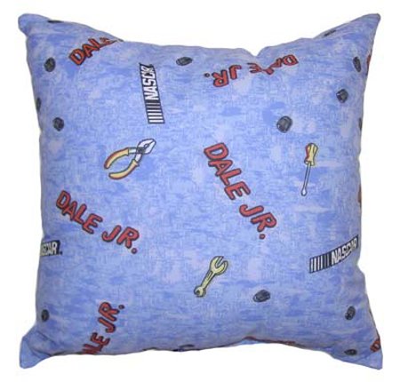 DALE EARNHARDT, JR. Blue Square Pillow