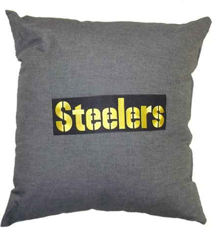Pittsburgh Steelers 18" Denim Square Pillow