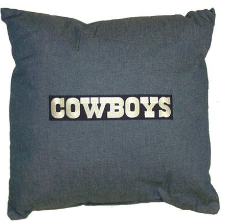 Dallas Cowboys 18" Denim Square Pillow