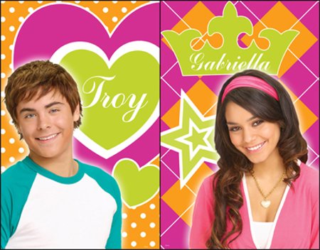 HIGH SCHOOL MUSICAL 2 pc Wall Art