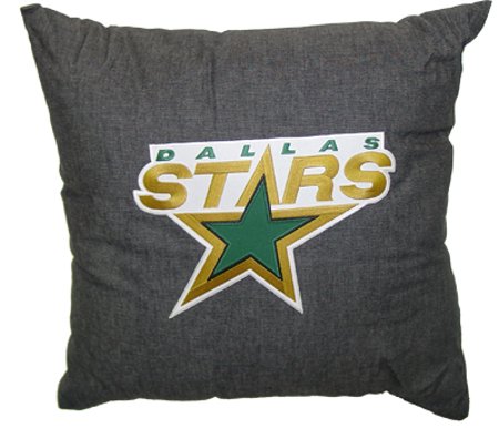 DALLAS STARS 18" Denim Square Pillow
