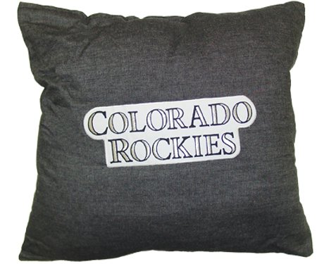 COLORADO ROCKIES 18" Denim Square Pillow