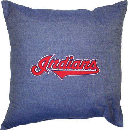 CLEVELAND INDIANS 18" Denim Square Pillow