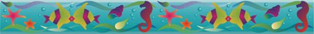 Tropical Sea Wall Border