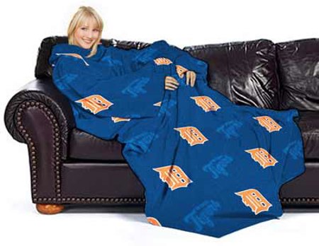 DETROIT TIGERS Snuggler Comfy Blanket with Sleeves