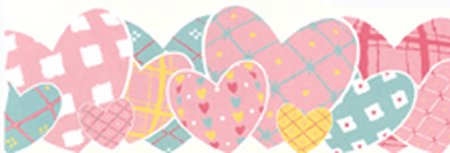 HEART TO HEART- Pink Wall Border