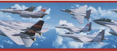 JET PLANE Wall Border