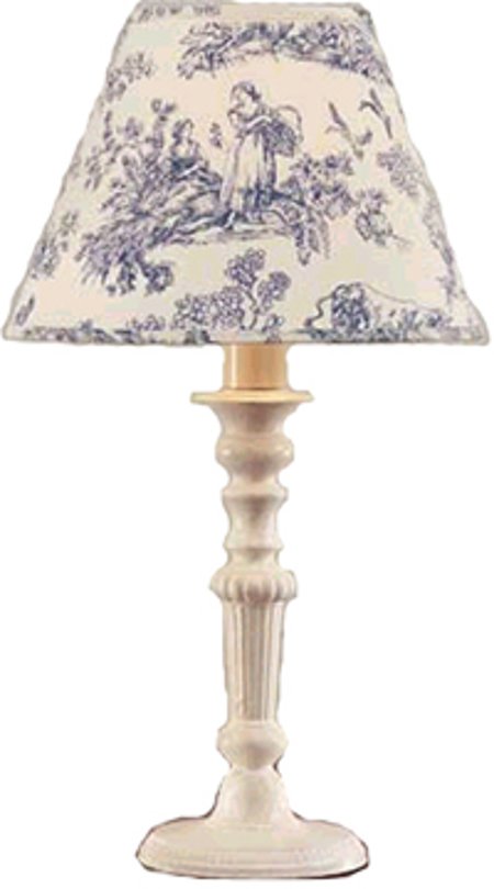 13" Vintage Beaded Lamp