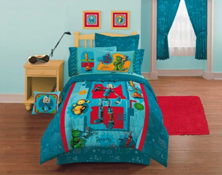 ROBOTS Bedding for Kids Bedskirt