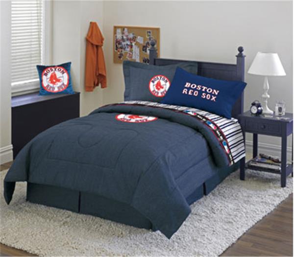 Boston Red Sox Denim Comforter, Boston Red Sox Twin Bed Sheets